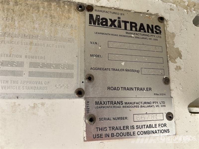 MaxiTrans 6 m Bogie/A B-Double Lead Flatbed Trailer Remolques de cama baja