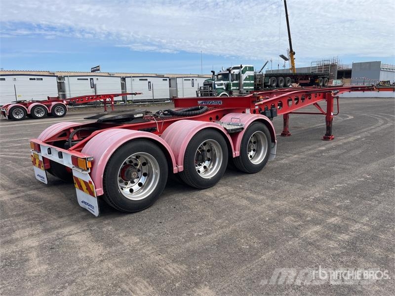 MaxiTrans 6 m Tri/A B-Double Lead Container Trailer Remorque porte container