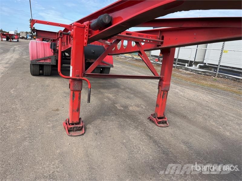 MaxiTrans 6 m Tri/A B-Double Lead Container Trailer Remorque porte container