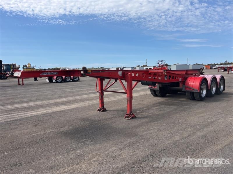 MaxiTrans 6 m Tri/A B-Double Lead Container Trailer Remorque porte container