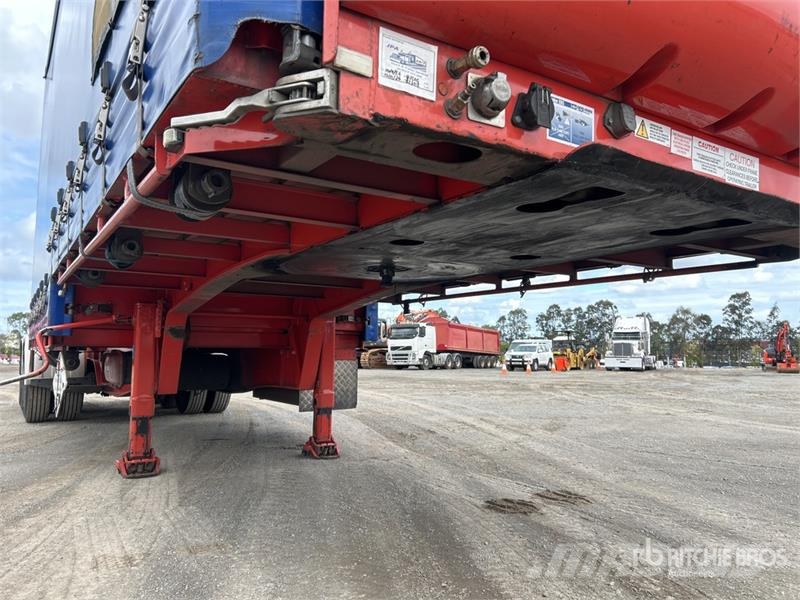 MaxiTrans 7.2 m Tri/A B-Double Lead Curtain Side Trailer Тентовані причепи