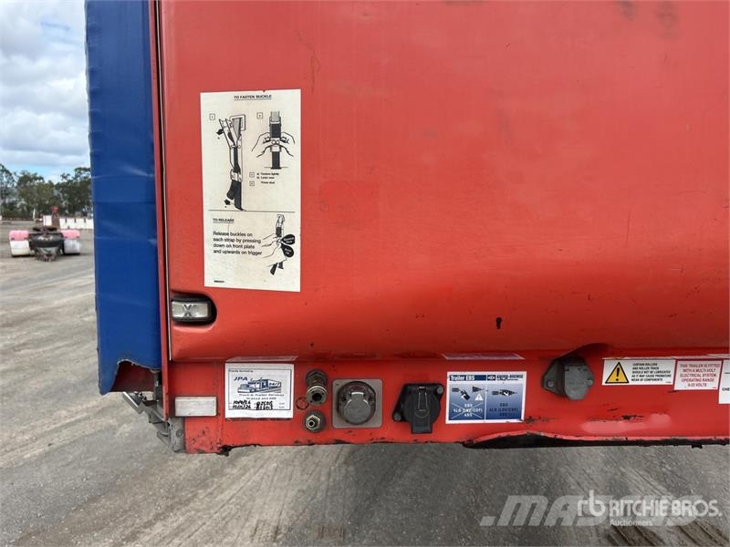 MaxiTrans 7.2 m Tri/A B-Double Lead Curtain Side Trailer Тентовані причепи