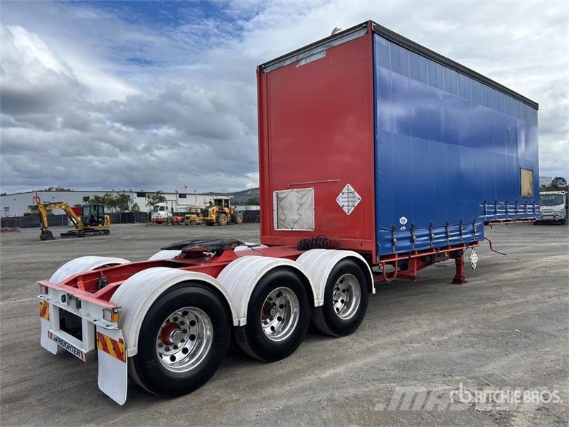 MaxiTrans 7.2 m Tri/A B-Double Lead Curtain Side Trailer Тентовані причепи