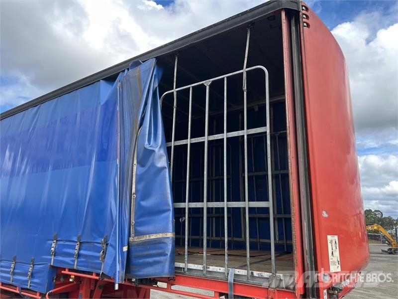 MaxiTrans 7.2 m Tri/A B-Double Lead Curtain Side Trailer Тентовані причепи