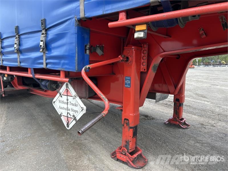 MaxiTrans 7.2 m Tri/A B-Double Lead Curtain Side Trailer Тентовані причепи