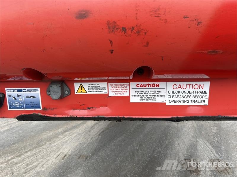 MaxiTrans 7.2 m Tri/A B-Double Lead Curtain Side Trailer Тентовані причепи