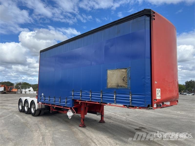 MaxiTrans 7.2 m Tri/A B-Double Lead Curtain Side Trailer Тентовані причепи