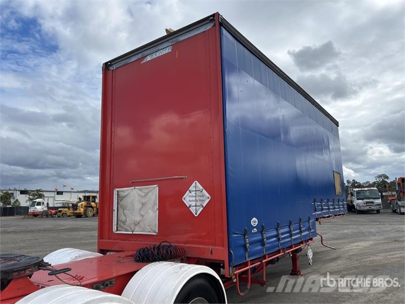 MaxiTrans 7.2 m Tri/A B-Double Lead Curtain Side Trailer Тентовані причепи