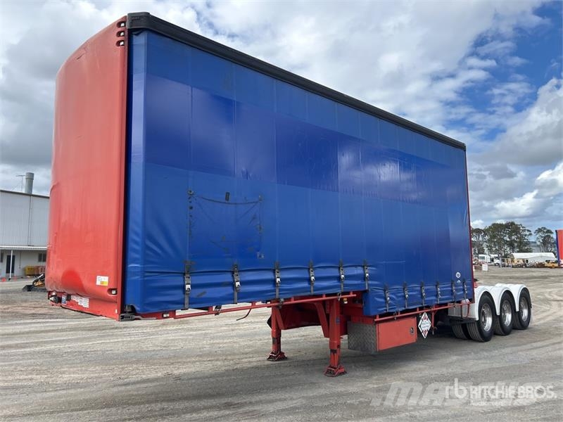 MaxiTrans 7.2 m Tri/A B-Double Lead Curtain Side Trailer Тентовані причепи