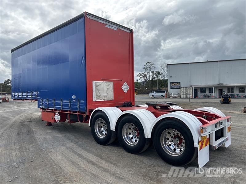 MaxiTrans 7.2 m Tri/A B-Double Lead Curtain Side Trailer Тентовані причепи