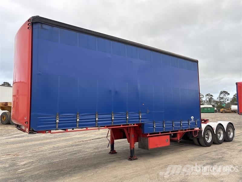 MaxiTrans 7.4 m Tri/A B-Double Lead Curtain Side Trailer Тентовані причепи