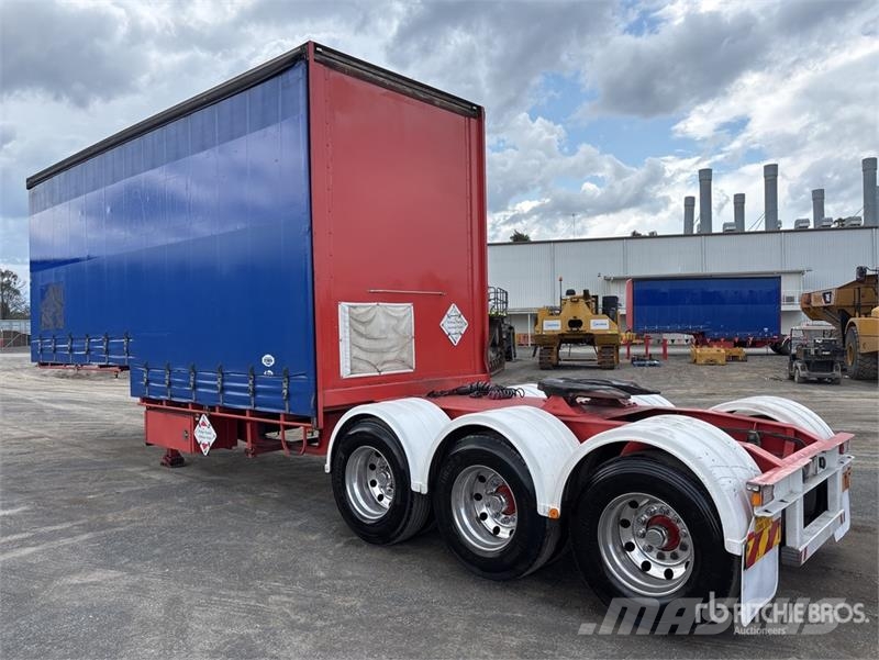 MaxiTrans 7.4 m Tri/A B-Double Lead Curtain Side Trailer مقطورات بغطاء جانبي