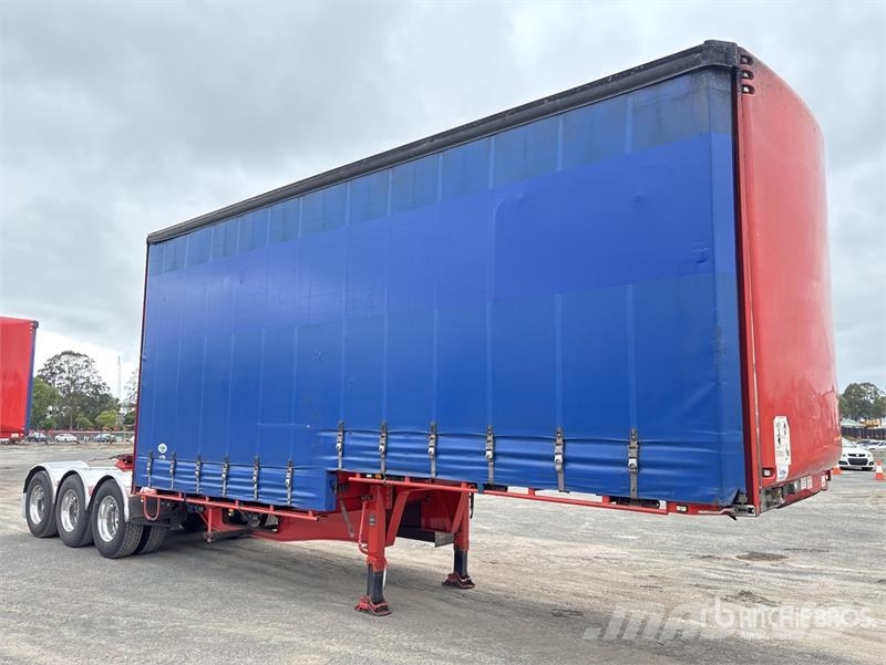 MaxiTrans 7.4 m Tri/A B-Double Lead Curtain Side Trailer Тентовані причепи
