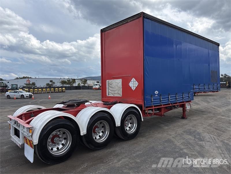 MaxiTrans 7.4 m Tri/A B-Double Lead Curtain Side Trailer مقطورات بغطاء جانبي