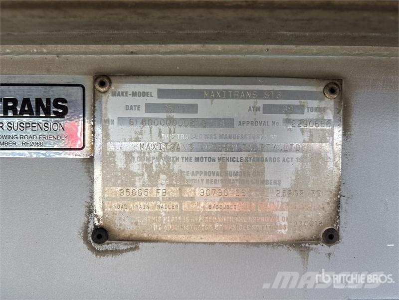MaxiTrans 7.6 m B-Double Lead Rollback Tri/A Refrigerated Tr Hűtős félpótkocsik