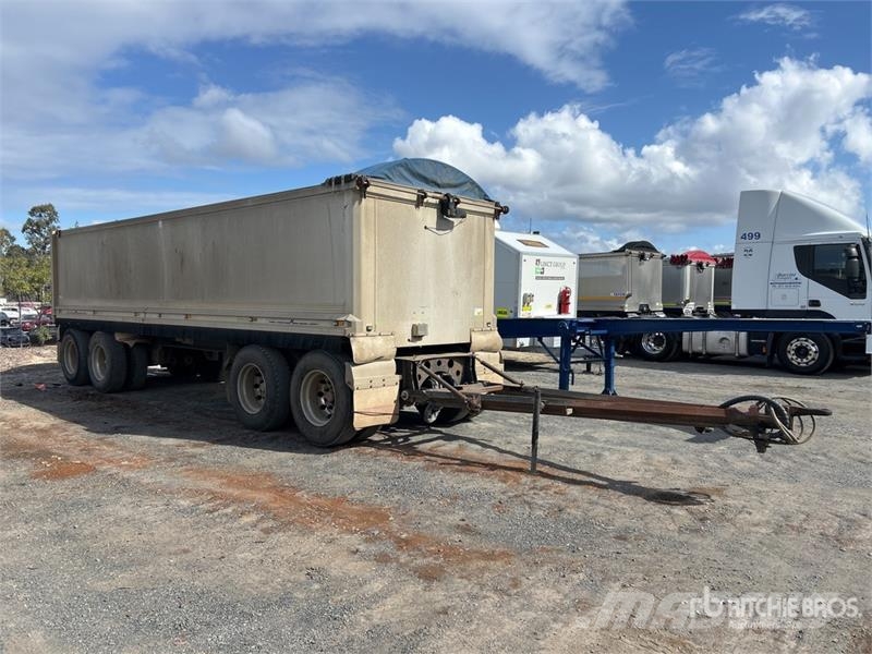 MaxiTrans 7.6 m Quad Dog End Dump Trailer 티퍼 트레일러