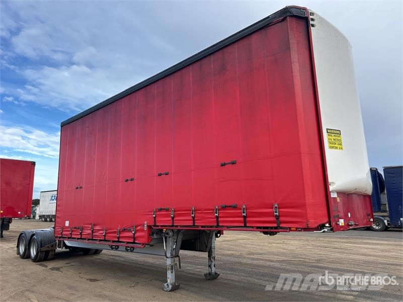 MaxiTrans 8.2 m Bogie/A B-Double Lead Step Deck Curtain Side Ponyvás pótkocsik