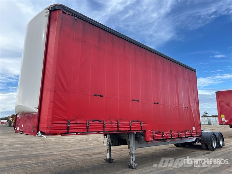 MaxiTrans 8.2 m Bogie/A B-Double Lead Step Deck Curtain Side Ponyvás pótkocsik