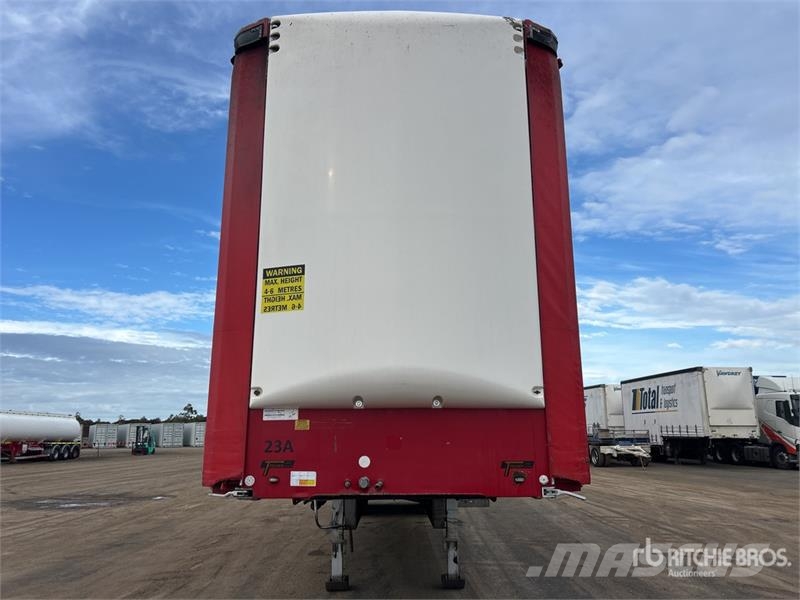 MaxiTrans 8.2 m Bogie/A B-Double Lead Step Deck Curtain Side Ponyvás pótkocsik