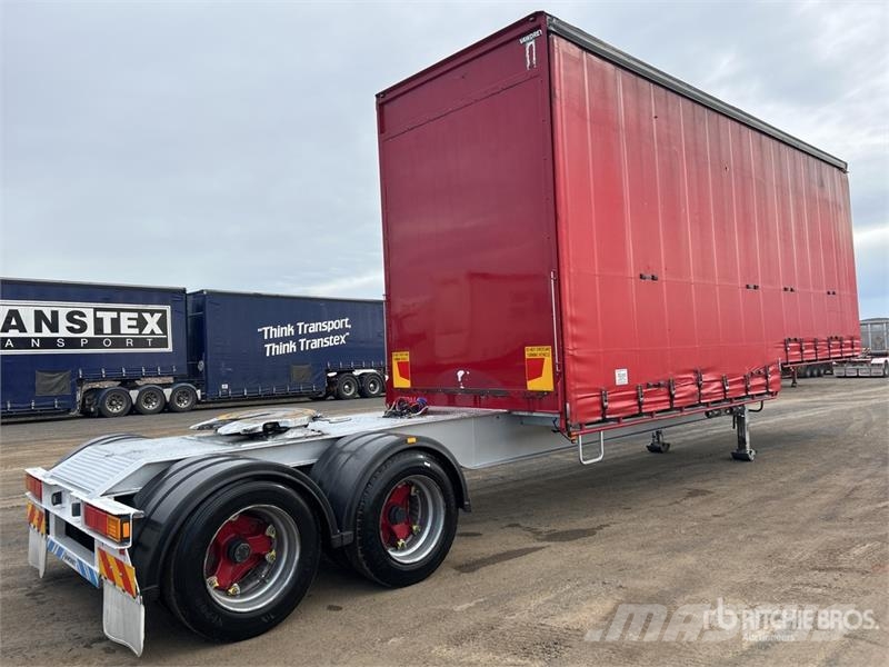 MaxiTrans 8.2 m Bogie/A B-Double Lead Step Deck Curtain Side Ponyvás pótkocsik