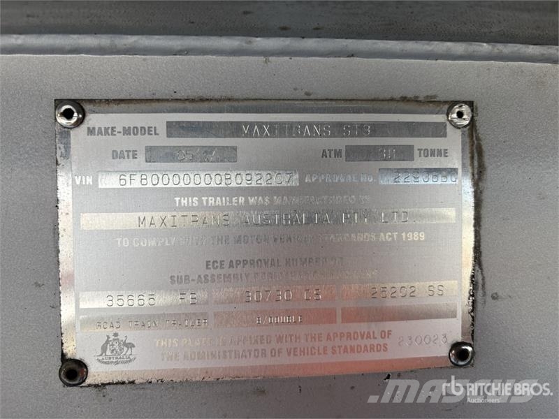 MaxiTrans B-Double Lead Refrigerated Trailer Temperature controlled semi-trailers