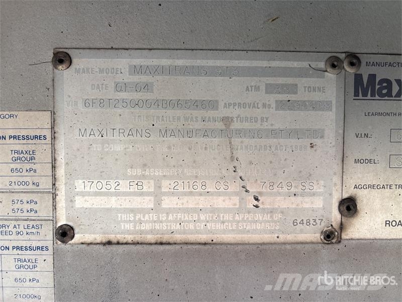 MaxiTrans Tri/A Lead Curtain Side Trailer Rimorchi centinati