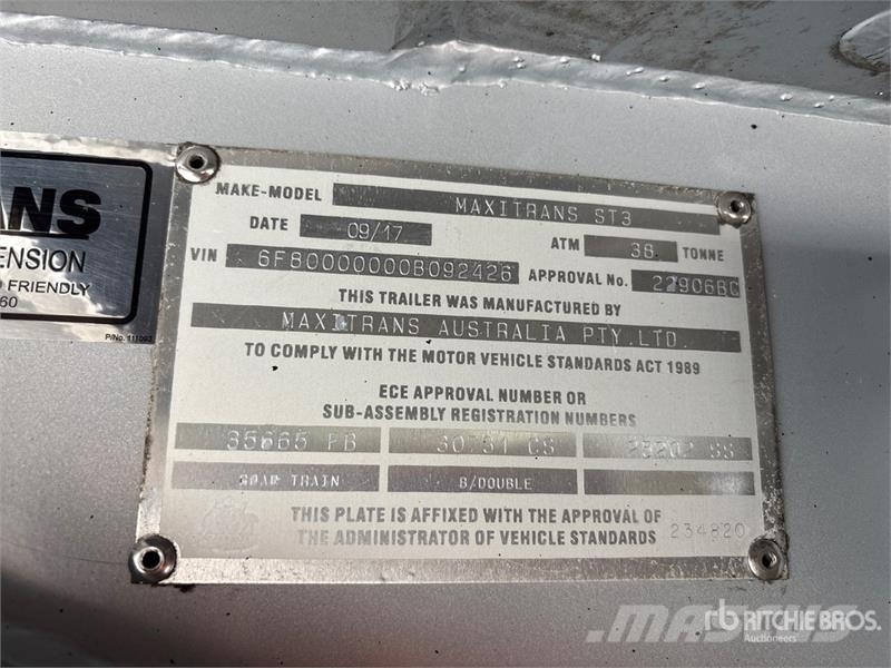 MaxiTrans Tri/A Refrigerated Trailer 保温半挂车