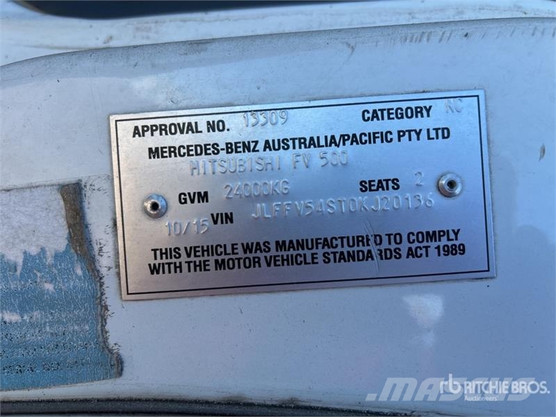 Mitsubishi Fuso FFV 6x2 Curtain Side Truck (Inoperable) Curtain sider trucks