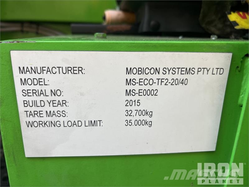 Mobicon Systems MS-ECO-TF2-20/40 35000 kg Container Handle شاحنات ذات رافعات شوكية تعمل بالكهرباء