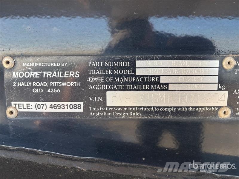 Moore 10 m Tri/A End Dump Trailer Самоскиди