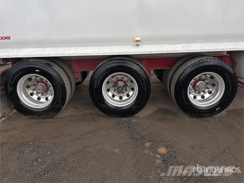 Moore 10 m Tri/A Step Deck End Dump Trailer Tipphengere