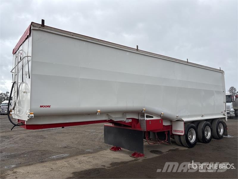 Moore 10 m Tri/A Step Deck End Dump Trailer Tipphengere