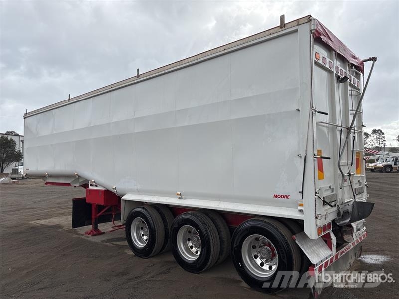 Moore 10 m Tri/A Step Deck End Dump Trailer Tipphengere