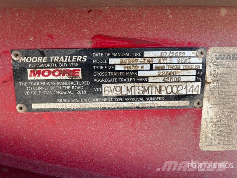 Moore 10 m Tri/A Step Deck End Dump Trailer Kiper prikolice