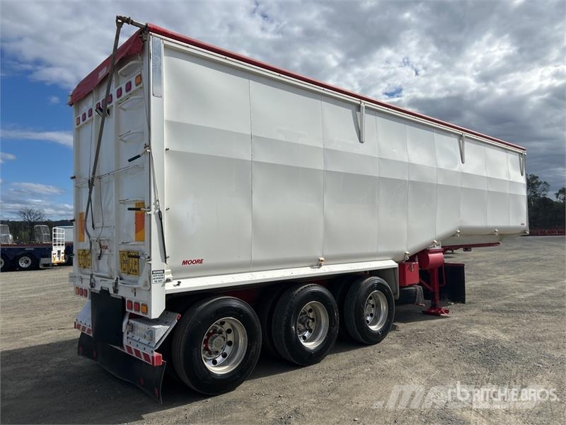 Moore 10 m Tri/A Step Deck End Dump Trailer ダンプトレーラー