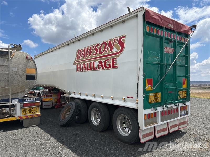 Moore 10 m Tri/A Step Deck End Dump Trailer Самоскиди