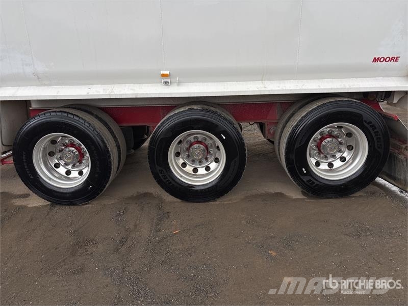 Moore 10 m Tri/A Step Deck End Dump Trailer Tipphengere