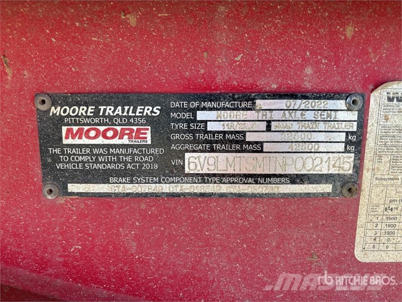 Moore 10 m Tri/A Step Deck End Dump Trailer Tipper trailers