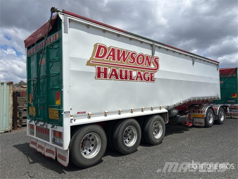 Moore 10 m Tri/A Step Deck End Dump Trailer Самоскиди