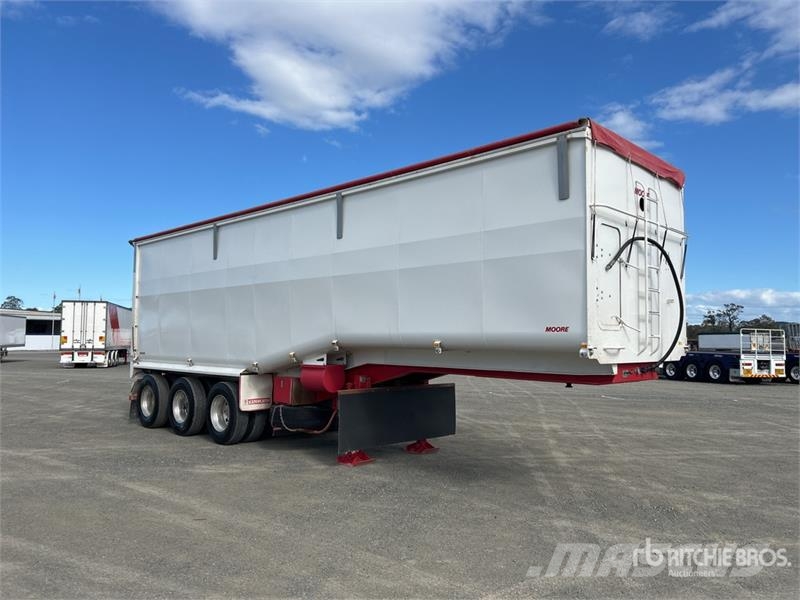 Moore 10 m Tri/A Step Deck End Dump Trailer ダンプトレーラー