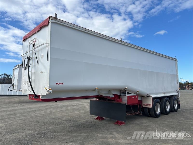 Moore 10 m Tri/A Step Deck End Dump Trailer ダンプトレーラー