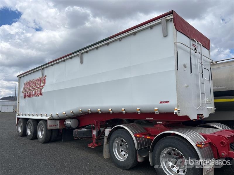 Moore 10 m Tri/A Step Deck End Dump Trailer Самоскиди