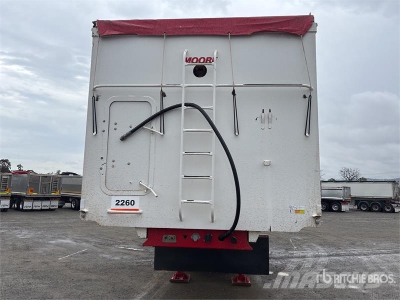  Moore 10 m Tri/A Step Deck End Dump Trailer Pašizgāzējs