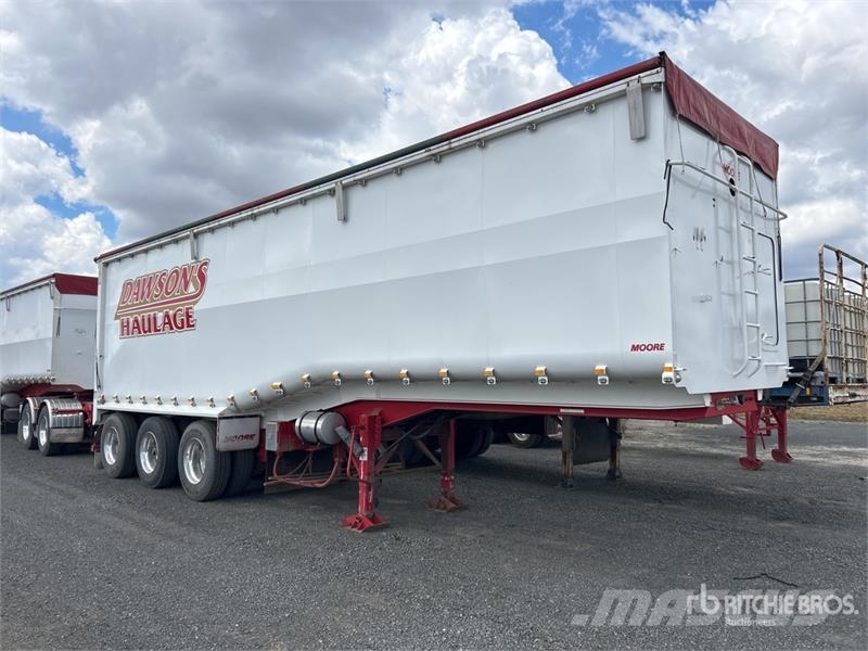 Moore 10 m Tri/A Step Deck End Dump Trailer Самоскиди