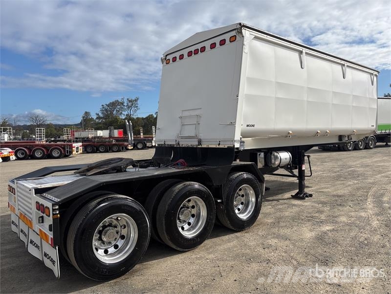 Moore 6.9 m Tri/A B-Double Lead End Dump Trailer Anhænger med tip