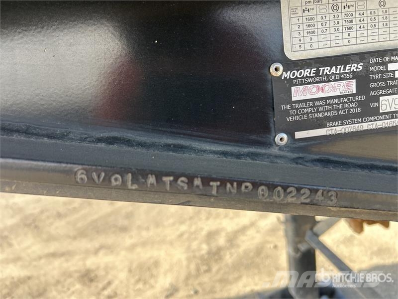 Moore 6.9 m Tri/A B-Double Lead End Dump Trailer 自卸拖车
