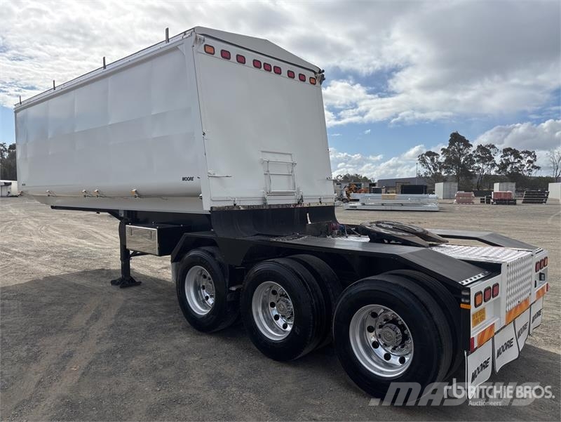 Moore 6.9 m Tri/A B-Double Lead End Dump Trailer Anhænger med tip