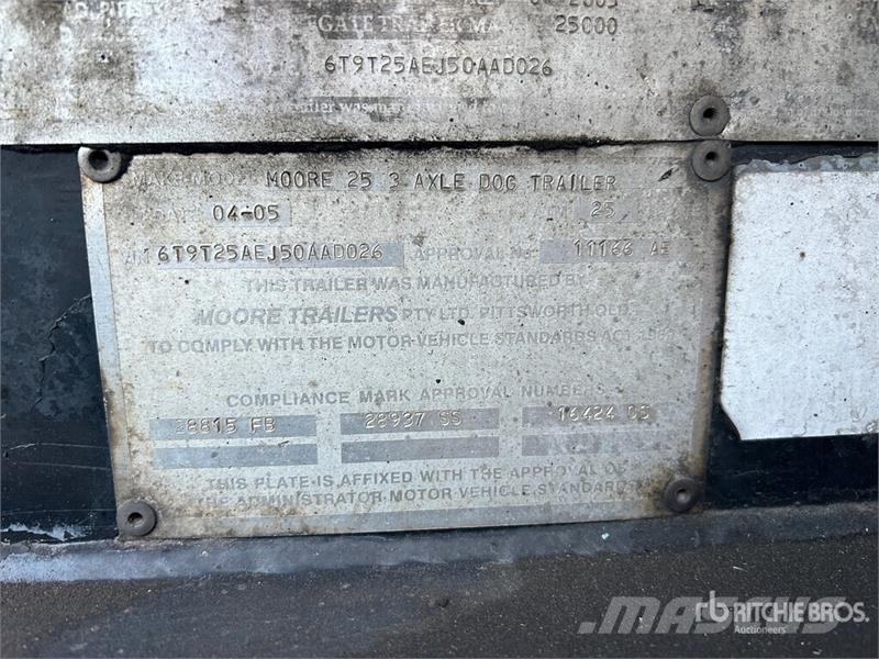  Moore Trailers 7.2 m Super Dog Hydraulic Tipping F Rimorchi con sponde ribaltabili