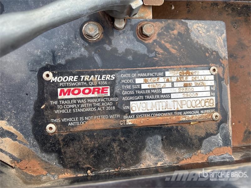 Moore Tri/A Road Train Dolly Reboques dolly