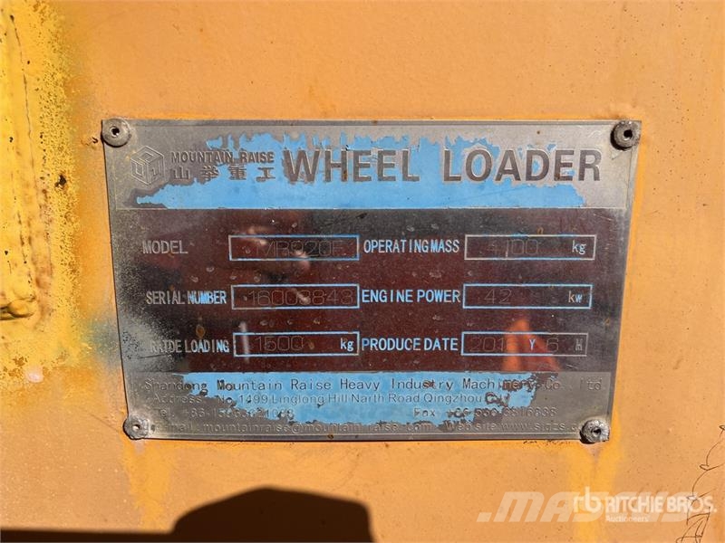 Mountain Rasie MR920F Wheel Loader Hjullastare